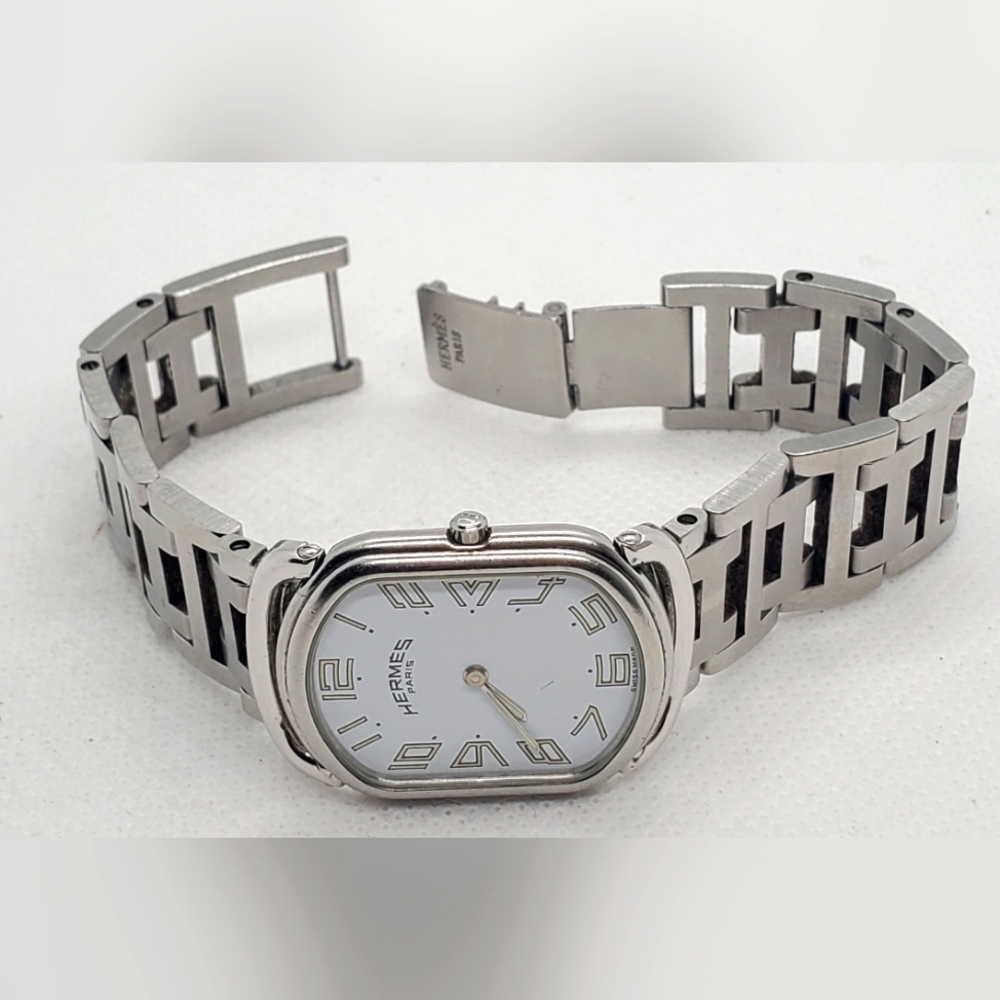 Hermes Rallye Ladie's 25.5mm Silver Quartz Stainless Steel Watch